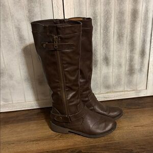 Brown Knee-High Boots